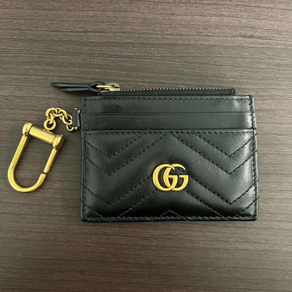 GG MARMONT KEYCHAIN WALLET!